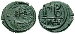 SB247 Justinian I. Dodecanummium (12 nummi). Alexandria