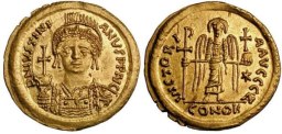SB291 Justinian I. Solidus. Rome