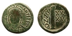 SB326 Justinian I. Decanummium (10 nummi). Ravenna