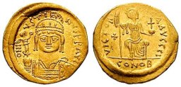 SB347 Justin II. Solidus. Constantinople