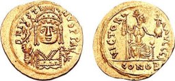 SB391 Justin II. Solidus. Carthage