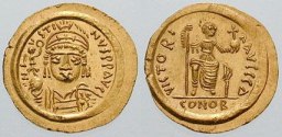 SB416A Justin II. Solidus. Syracuse (Sicily)