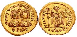 SB417 Justin II and Tiberius II. Solidus. Constantinople
