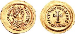 SB470 Tiberius II Constantine. Tremissis. Ravenna