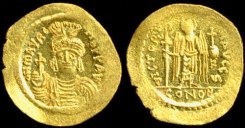 SB526 Maurice Tiberius. Solidus. Antioch (Theoupolis)