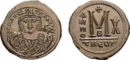 SB533 Maurice Tiberius. Follis. Antioch (Theoupolis)