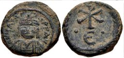 SB579 Maurice Tiberius. Pentanummium (5 nummi). Constantina in Numidia