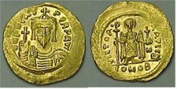 SB617 Phocas. Solidus. Constantinople