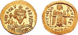 SB618 Phocas. Solidus. Constantinople