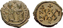 SB673 Phocas. Half follis (20 nummi). Antioch (Theoupolis)