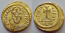 SB730 Heraclius. Solidus. Constantinople