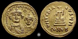 SB738 Heraclius. Solidus. Constantinople