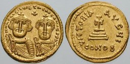 SB743 Heraclius. Solidus. Constantinople