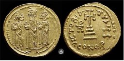SB769 Heraclius. Solidus. Constantinople