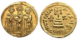 SB771 Heraclius. Solidus. Constantinople