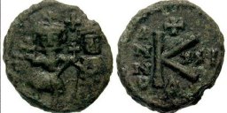 SB922 Heraclius. Half follis (20 nummi). Ravenna