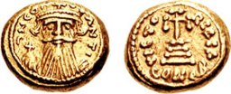 SB1037 Constans II. Solidus. Carthage