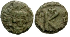 SB1140 Constans II. Half follis (20 nummi). Ravenna