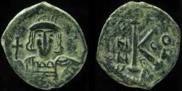 SB1179 Constantine IV Pogonatus. Half follis (20 nummi). Constantinople