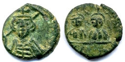 SB1234 Constantine IV Pogonatus. Half follis (20 nummi). Naples