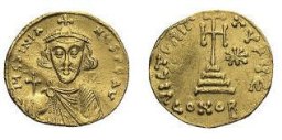 SB1250 Justinian II. Light weight solidus. Constantinople