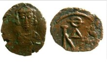 SB1269 Justinian II. Follis. Carthage