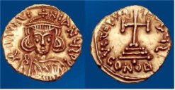 SB1276 Justinian II. Solidus. Sardinia