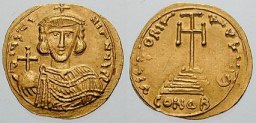 SB1281 Justinian II. Solidus. Syracuse (Sicily)