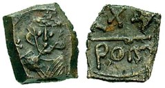 SB1309 Justinian II. 3/4 follis (30 nummi). Rome