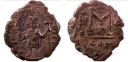 SB1367 Tiberius III Apsimar. Follis. Constantinople