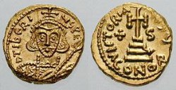 SB1372 Tiberius III Apsimar. Solidus. Sardinia
