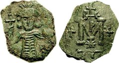 SB1396 Tiberius III Apsimar. Follis. Syracuse (Sicily)