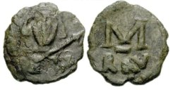 SB1411 Tiberius III Apsimar. Follis. Ravenna