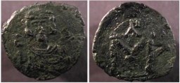 SB1435 Justinian II (2 reign). Follis. Syracuse (Sicily)