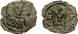 SB1445 Justinian II (2 reign). Follis. Ravenna