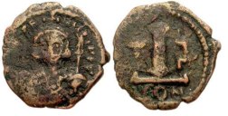 SB1457 Philippicus Bardanez. Decanummium (10 nummi). Constantinople