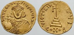 SB1487 Theodosius III of Adramytium. Solidus. Constantinople