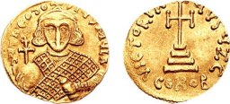 SB1488 Theodosius III of Adramytium. Solidus. Constantinople