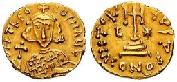 SB1498 Theodosius III of Adramytium. Solidus. Rome
