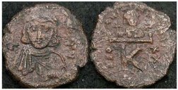 SB1518 Leo III the Isaurian. Half follis (20 nummi). Constantinople