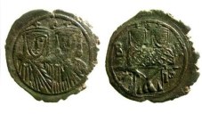 SB1586 Leo IV the Khazar. Follis. Constantinople