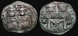 SB1587 Leo IV the Khazar. Follis. Constantinople