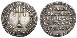 SB1753 Romanus I Lacapenus. Miliaresion. Constantinople