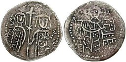 SB2504 John V Palaeologus. Basilikon. Constantinople